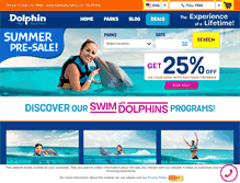 Tablet Screenshot of dolphindiscovery.com