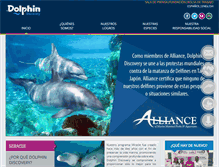Tablet Screenshot of dolphindiscovery.org.mx